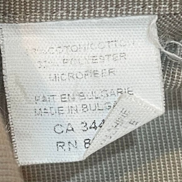 Mens Beige Long Sleeve Button Down Dress Shirt German Brand Horst Dusseldorf - Picture 9 of 11